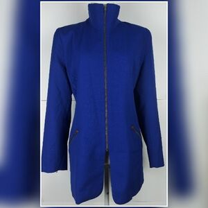 90's Vintage Harris Wallace zip wool jacket